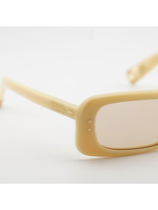 Jacquemus AZZURO JAC/47 C3 Sunglasses Pear Rectangle Frame, Peach Lenses